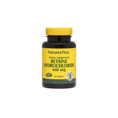Natures plus betaine hydrochloride 600 mg 90 tab