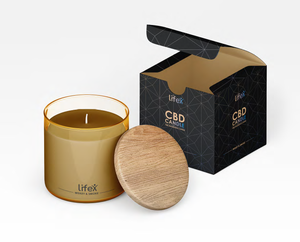 CBD SCENTED CANDLE (Wiskey & Smoke)