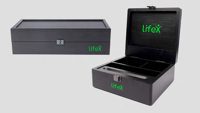 WOODEN BOX WITH HINGES (Width 10.5" x Height 5" x Depth 7")