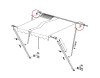 CAREFREE WHITE TOP BRACKET. 901018W