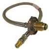 S/S FLEXIBLE HOSE 600MM WITH H/WHEEL POL x 5/16". 6SHW0600
