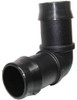 PLASTIC BARBED ELBOW 25MM. EB25