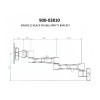 TV BRACKET DOUBLE ARM (BLACK)