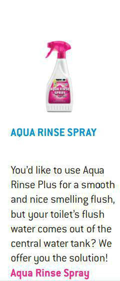 THETFORD AQUA RINSE SPRAY BOTTLE 500ML