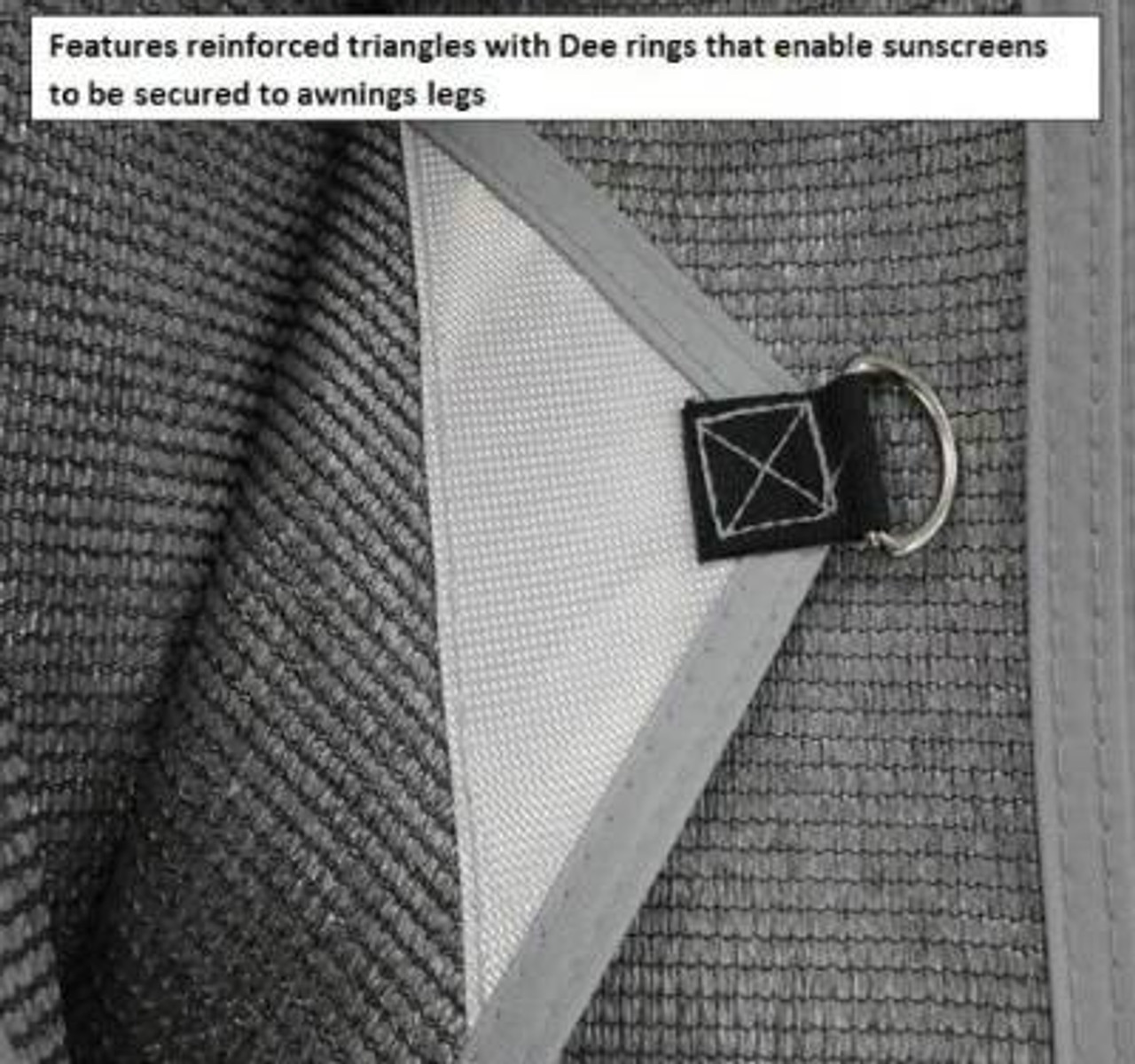 CAMPER SUNSCREEN T/S 2780mm x 2050mm, 86% Shade, Pegs & Ropes