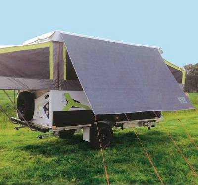 CAMPER SUNSCREEN T/S 2780mm x 2050mm, 86% Shade, Pegs & Ropes