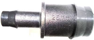 PLASTIC BARBED REDUCING JOINER 25MM x 13