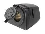 EXTERNAL MOUNT SINGLE 12V SOCKET BLACK