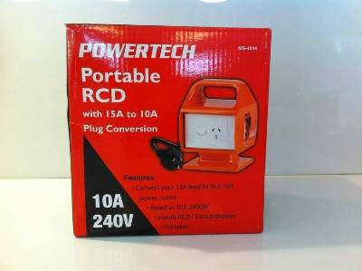 POWERTECH POWER ADAPTOR 10A - 15A ORANGE