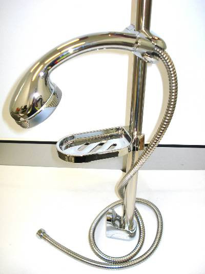 COAST/ASE CHROME SHOWER RAIL WITH HOSE R