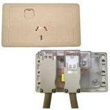 CMS SINGLE BEIGE 10AMP POWER OUTLET WITH