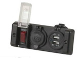 USB and 12V Cigarette Lighter Power Socket (Switched)