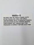 STICKER WHEEL TORQUE