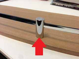 RAIL GALLERY POST CHROME+DOWEL