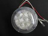 LIGHT ROUND RED - w/ Clear Lens