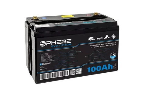 Sphere 100ah lithium battery with BT