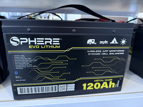 Sphere 120AH metal case lithium battery