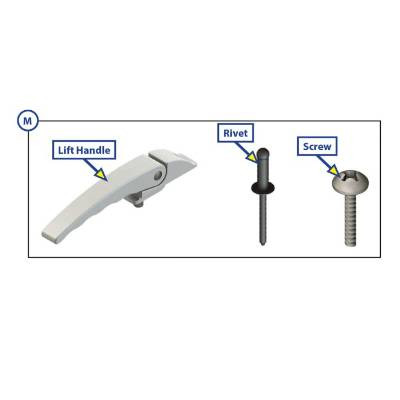 Lippert SOLERA Awning Parts - Lift Handle (M) - PC BLACK