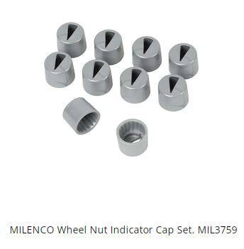 MILENCO Wheel Nut Indicator Cap Set. MIL3759