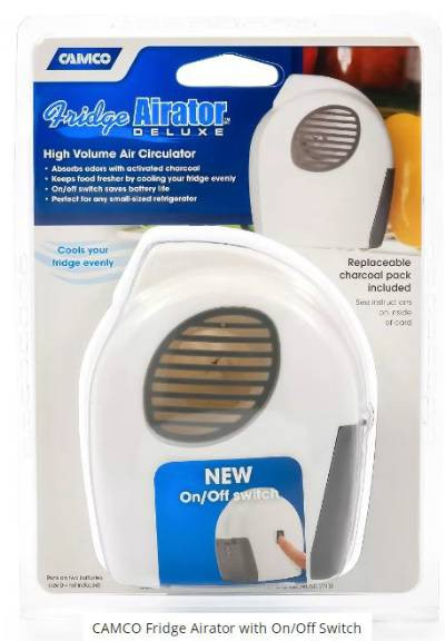 CAMCO Fridge Airator with On/Off Switch. 44124