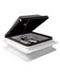 COAST RV 14x14 Black Wind-up Roof Vent with 12V FAN