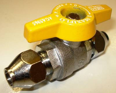 FLARED BALL VALVE 3/8 x 3/8 BSP.
