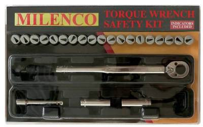 MILENCO Torque Wrench Kit -  28 to 210 NM Range. M