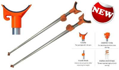 Carefree Altitude HD Support Pole Kit (Satin) - R0