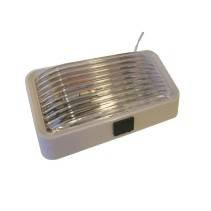 PORCH LIGHT C/W SWITCH WHITE BASE - CLEA