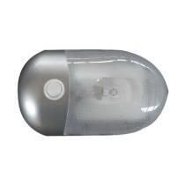 SILVER INTERIOR DOME LIGHT WITH ON/OFF R