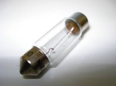12V FESTOON GLOBE 10W 10MMx31MM.