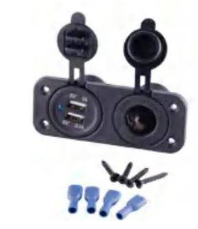 12V SOCKET WITH DUAL USB
