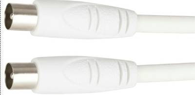TV Coaxial Plug to TV Coaxial Plug Cable - 1.5m