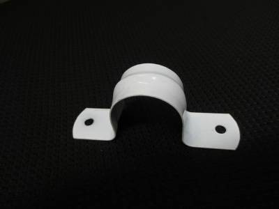 SADDLE 25MM WHITE T/S PVC