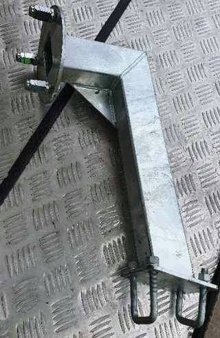 SPARE WHEEL CARRIER with U-BOLTS & NUTS