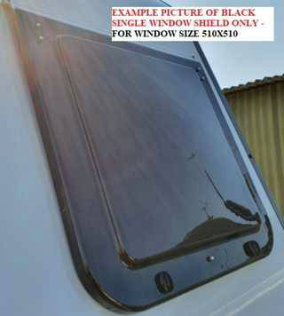 MOULD CV WINDOW SHIELD SINGLE - BLACK