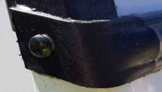END CAP T/S FRONT MOULD R/H BLACK