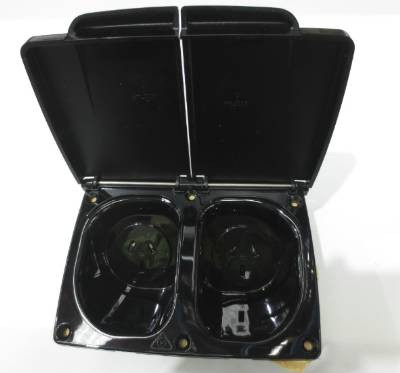 POWER OUTLET DOUBLE BLACK 240V JOL02BK