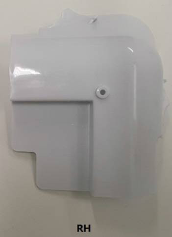 CAMPER ROOF INNER CORNER CAP WHITE - RH