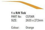 STICK 13 SC RH TICK ORAN LRG