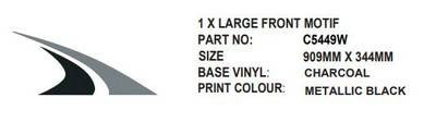 STICKER LARGE FRONT MOTIF 909x344mm