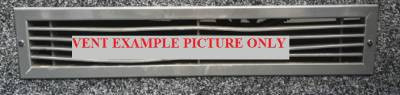 VENT MOTORHOME STEPWELL BLACK 440x70MM