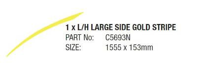 STICK 12 LRG STRIPE GOLD LH