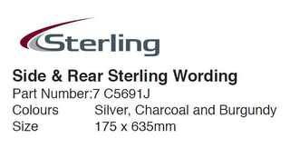 STICKER REAR STER WRD 10 CV #7