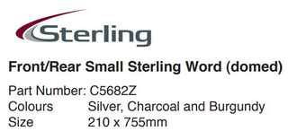 STICKER 11 STERLING WORD FRONT