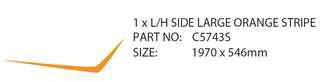 STICKER 14 EXPPT LH LG STRIP ORA