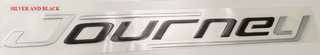 DECAL JOURNEY WORD SILVER AND BLACK 2018-
