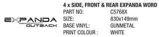 STICKER 16 EXPANDA PT OB SIDE F+R EXPANDA WORD