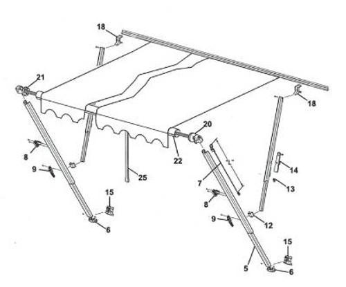 CAREFREE CARPORT FOOT WHITE CAREFREE CARPORT FOOT WHITE