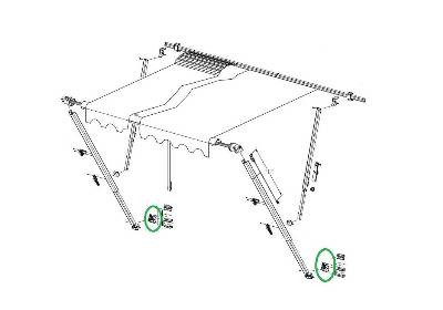 CAREFREE WHITE BOTTOM BRACKET.901019W